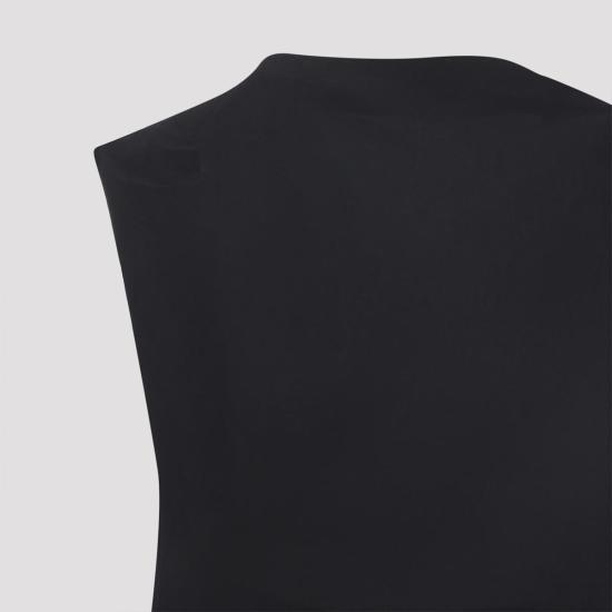  자크뮈스 미디 원피스 더 드랩 미디 드레스 블랙 - JACQUEMUS