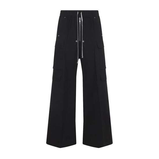  릭 오웬스 트레이닝/조거 팬츠 카고 벨라스  블랙 - RICK OWENS