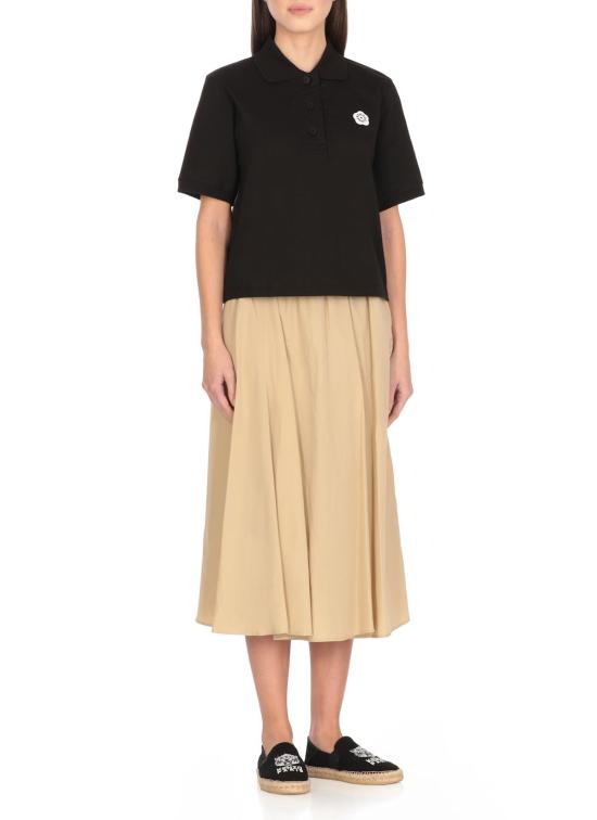  겐조 반팔 티셔츠 보케 플라워 2.0 폴로 셔츠 블랙 - KENZO