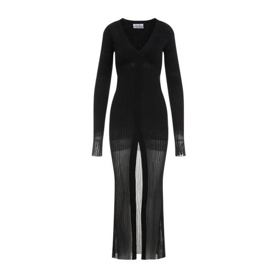  디 아티코 점프수트 아티코 드레스 블랙 디그라데이션 - THE ATTICO