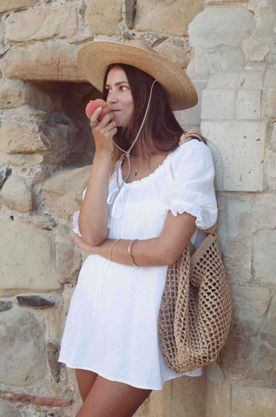  Merritt Charles 숏 원피스 메릿 찰스 포르토피노 린넨 드레스 화이트 - OTHER BRANDS