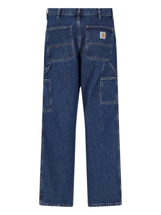  칼하트 데님 팬츠 카하트 윕 싱글 니 루즈 진 블루 스톤 워시드 - CARHARTT