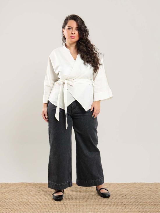  나지라 블라우스 하디아 랩탑 - NAZEERAH