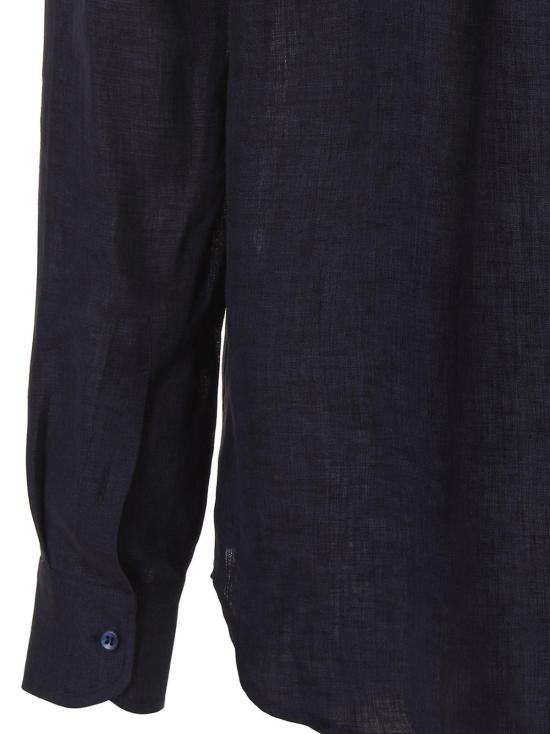  브리오니 긴팔 셔츠 린넨 셔츠 블루 - BRIONI