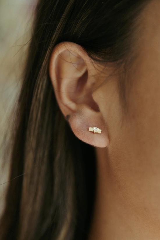  시에라 윈터 주얼리 이어링 노바  화이트 토파즈 - SIERRA WINTER JEWELRY