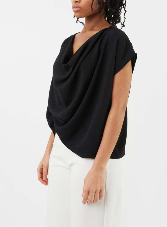  Meg 블라우스 메그 카울  블랙 - MEG