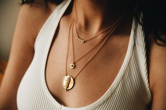  시에라 윈터 주얼리 목걸이/팬던트 악마의 눈 목걸이 금도금/터쿼이즈 - SIERRA WINTER JEWELRY