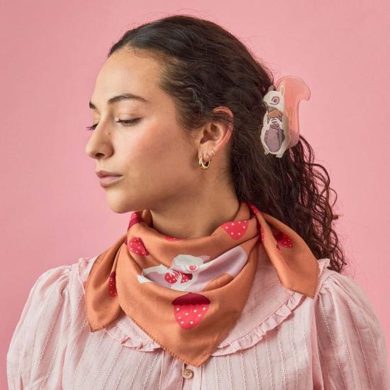  센티넬 머플러/스카프 알비노 다람쥐 코튼 실크 반다나 - CENTINELLE