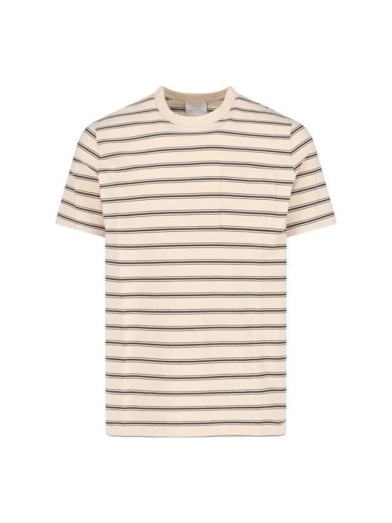  아페쎄 탑 A.P.C. 로고 티셔츠 크림색