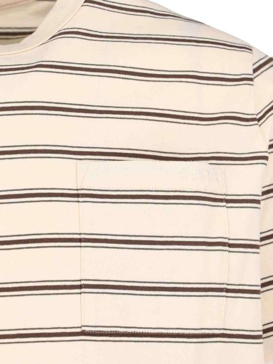  아페쎄 탑 A.P.C. 로고 티셔츠 크림색 - A.P.C.