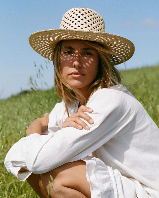  민가 모자 Minga La Ranchera 컷아웃 밀짚 - MINGA