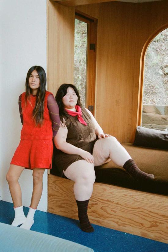  Noble 숏팬츠 노블 브레이드 니트 쇼츠 파프리카 - OTHER BRANDS