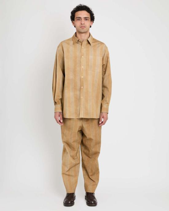  셔츠 콜보 출시 예정 Tk 셔츠 워시 아웃 스트라이프 - OTHER BRANDS