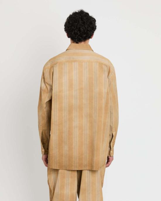  셔츠 콜보 출시 예정 Tk 셔츠 워시 아웃 스트라이프 - OTHER BRANDS