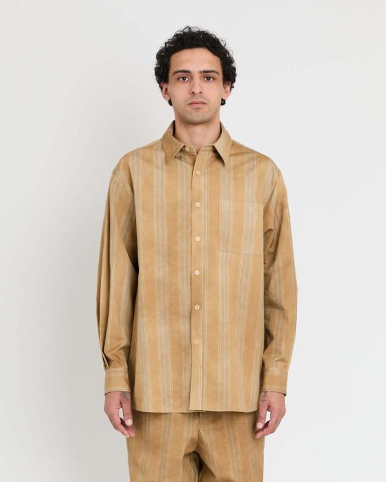  셔츠 콜보 출시 예정 Tk 셔츠 워시 아웃 스트라이프