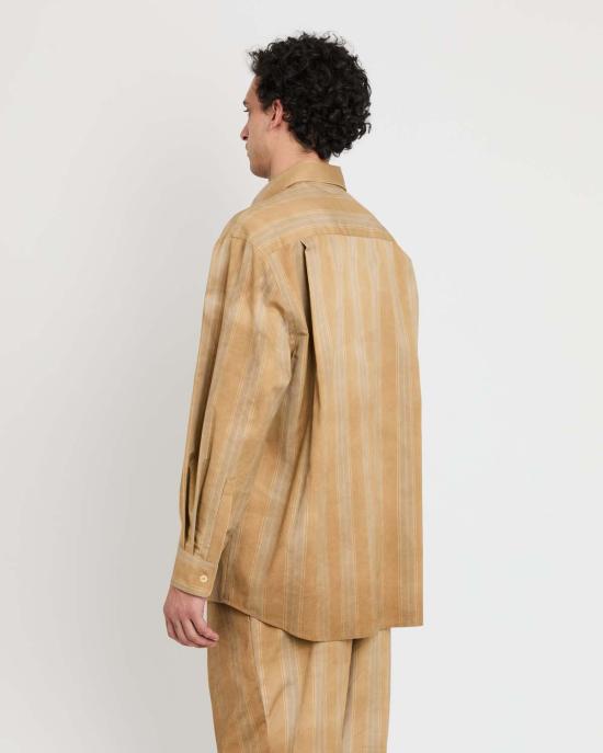  셔츠 콜보 출시 예정 Tk 셔츠 워시 아웃 스트라이프 - OTHER BRANDS