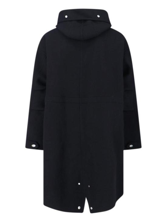  질샌더 코트 질 샌더 블랙 롱 후드 - JIL SANDER