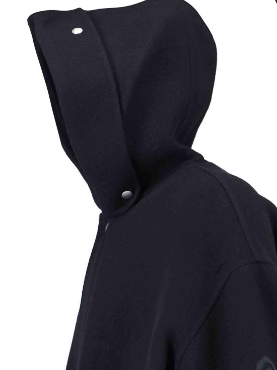  질샌더 코트 질 샌더 블랙 롱 후드 - JIL SANDER
