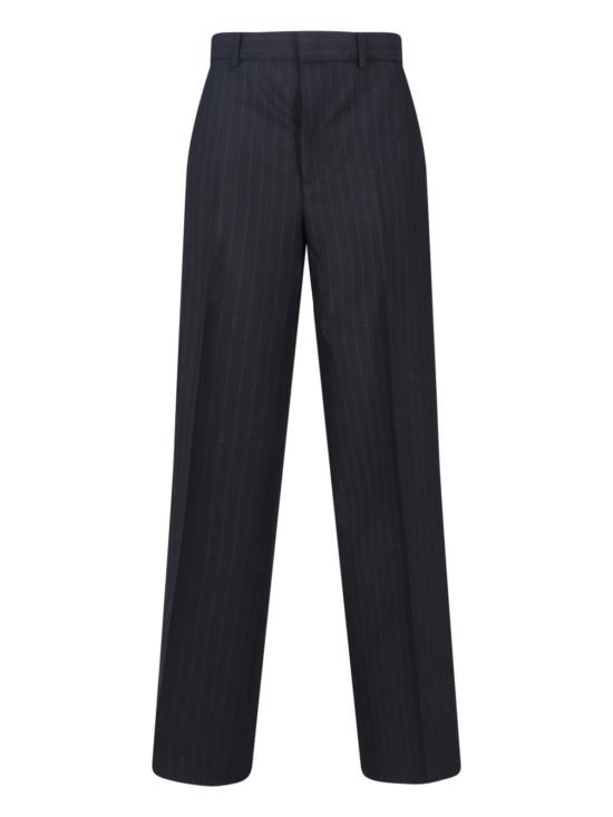  구찌 스트레이트 팬츠 핀스트라이프 울  블랙