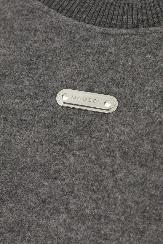  알렉산더 맥퀸 스웨터 그레이 울 블렌드  그레이 페일 그레이 - ALEXANDER MCQUEEN