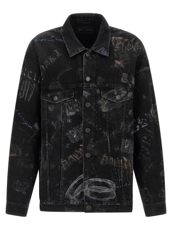  발렌시아가 데님 자켓 오버사이즈 재킷 블랙