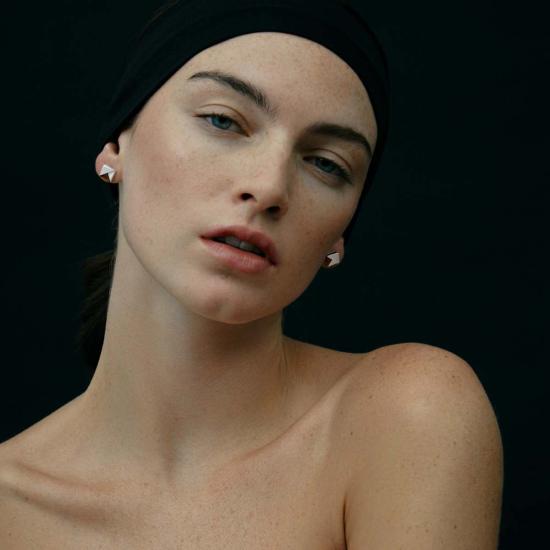  밍유왕 이어링 밍위왕 칩  스모키 쿼츠 - MING YU WANG