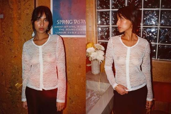  질 로드리게즈 가디건 길 로드리게즈 레이스 소피 카디건