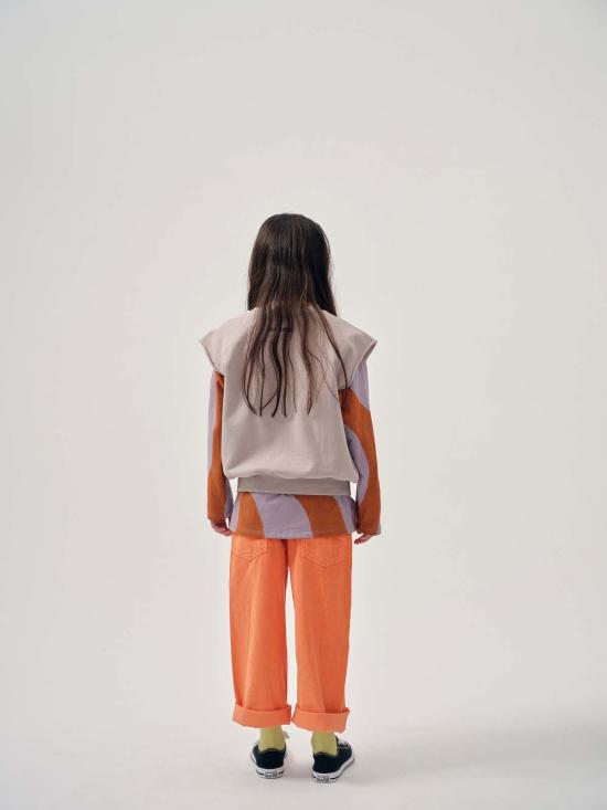  [키즈] 메인 스토리 풀오버 어린이  컷오프 스웨트셔츠 클라우드 - MAIN STORY