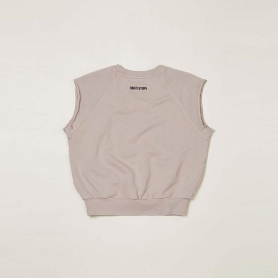  [키즈] 메인 스토리 풀오버 어린이  컷오프 스웨트셔츠 클라우드 - MAIN STORY