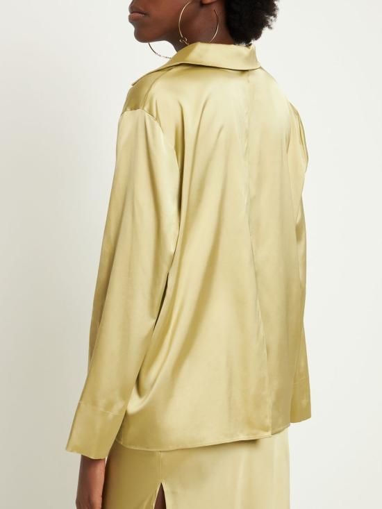  자크뮈스 탑 엘레강트 그린 셔츠 블라우스 카키 - JACQUEMUS