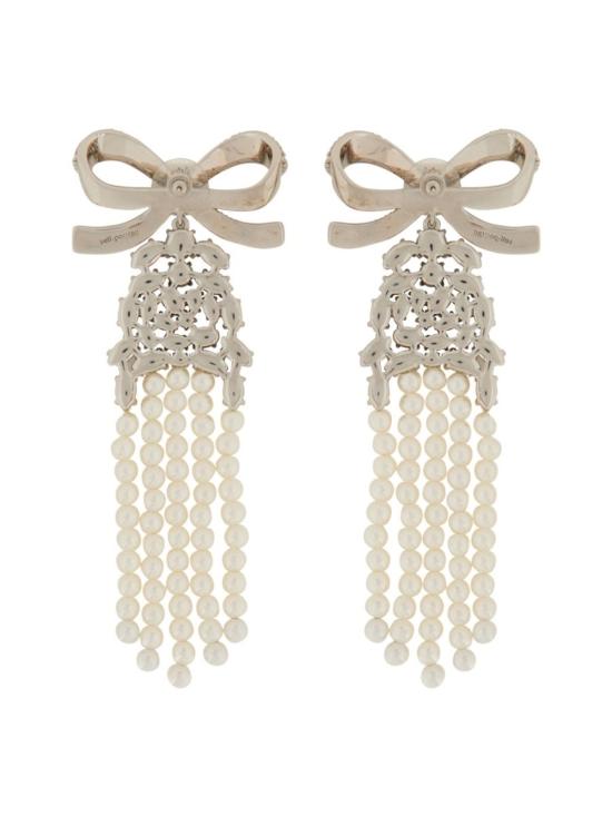  셀프 포트레이트 이어링 드롭  (리본 장식, 실버) - SELF PORTRAIT