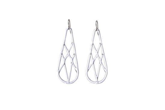  제인 다렌스부르그 이어링 제인 다렌스버그 눈물방울 격자 은색