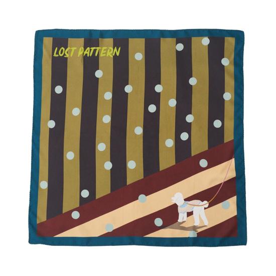  Lost Pattern NYC 머플러/스카프 로스트 패턴 NYC 판디타 더 도그 실크 반다나