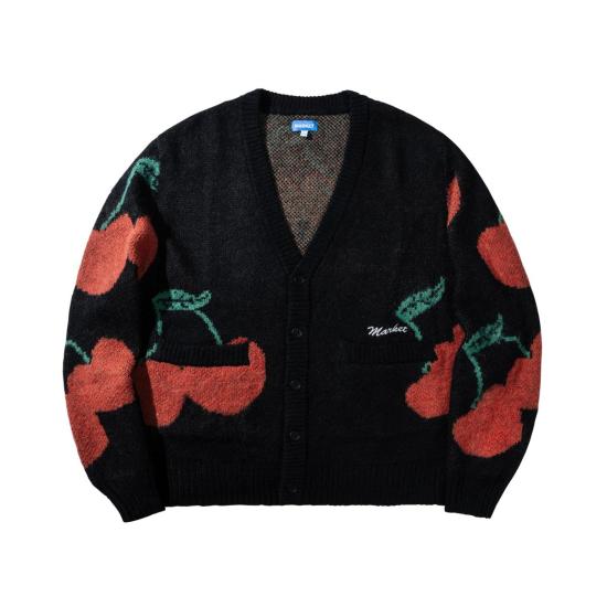  마켓 가디건 더블 체리 카디건