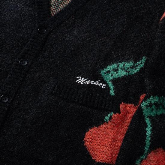  마켓 가디건 더블 체리 카디건 - MARKET