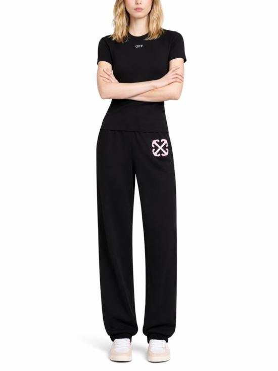  오프화이트 반팔 티셔츠 로고 기본 티셔츠 블랙 - OFF WHITE