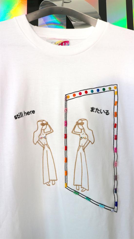  스틸히어 긴팔 티셔츠 스틸 히어 뉴욕 X 호 텔레포테이션 리플렉션 롱 슬리브 티셔츠 - STILL HERE