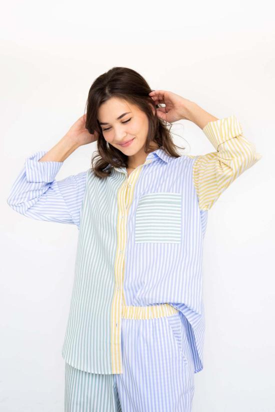  Salua Lingerie 라운지 웨어 살루아 란제리 아말피 스트라이프 리조트 풀 길이 세트 - OTHER BRANDS