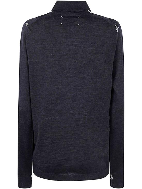  마르지엘라 반팔 티셔츠 메종  긴팔 니트 폴로 셔츠 그레이 - MAISON MARGIELA