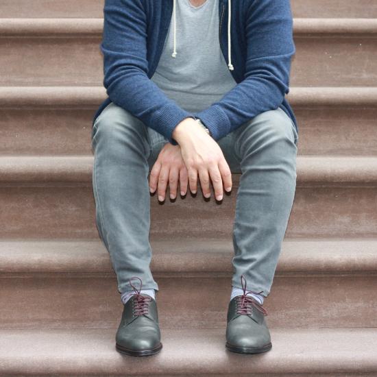  NOAH WAXMAN 드레스 슈즈 노아 왁스만 요크 레이스업 슬레이트 - OTHER BRANDS