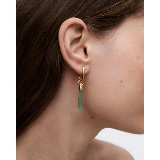  피디파올라 목걸이/팬던트 Pdpaola 그린 아벤츄린 대형 펜던트 골드/그린 - PD PAOLA