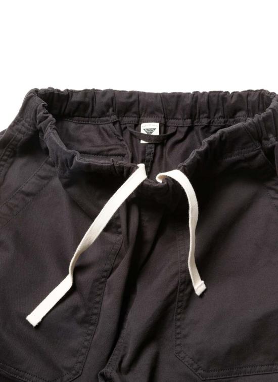  산디니스타 MFG 숏팬츠 Sandinista Mfg Bc Chino Stretch Easy Baker Shorts Black - SANDINISTA MFG