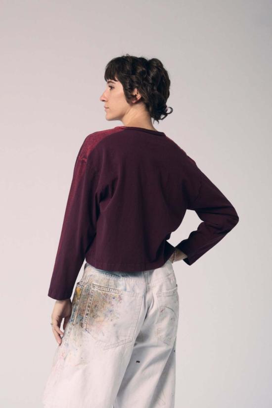  메종 마르코시안 긴팔 티셔츠 브러시스트로크 롱 슬리브 탑