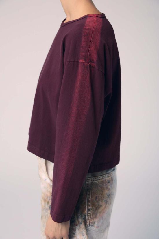  메종 마르코시안 긴팔 티셔츠 브러시스트로크 롱 슬리브 탑 - MAISON MARKOSIAN