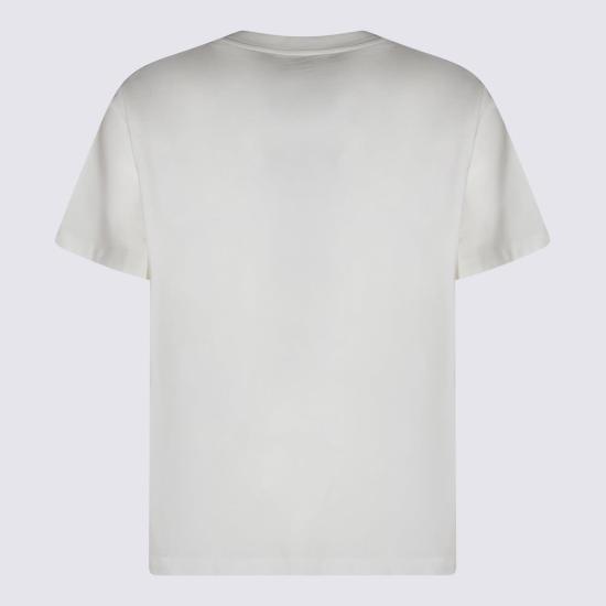  MM6 메종마르지엘라 탑 Mm6 메종 마르지엘라 코튼 티셔츠 화이트 - MM6 MAISON MARGIELA