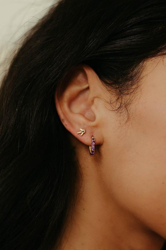  시에라 윈터 주얼리 이어링 프레리 스타  블랙 스피넬 - SIERRA WINTER JEWELRY