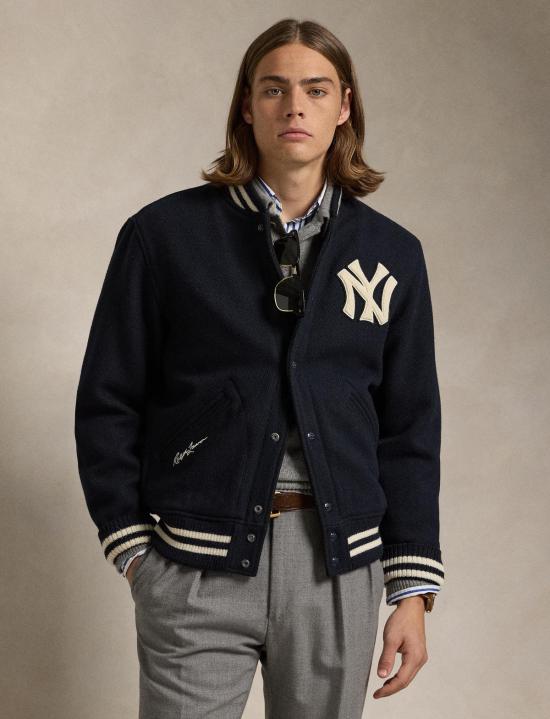  폴로 랄프로렌 봄버 자켓 폴로 랄프 로렌 양키스 재킷 네이비 - POLO RALPH LAUREN