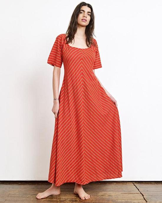  에이스 앤 지그 롱 원피스 제이미 드레스 쁘띠푸르 - ACE & JIG