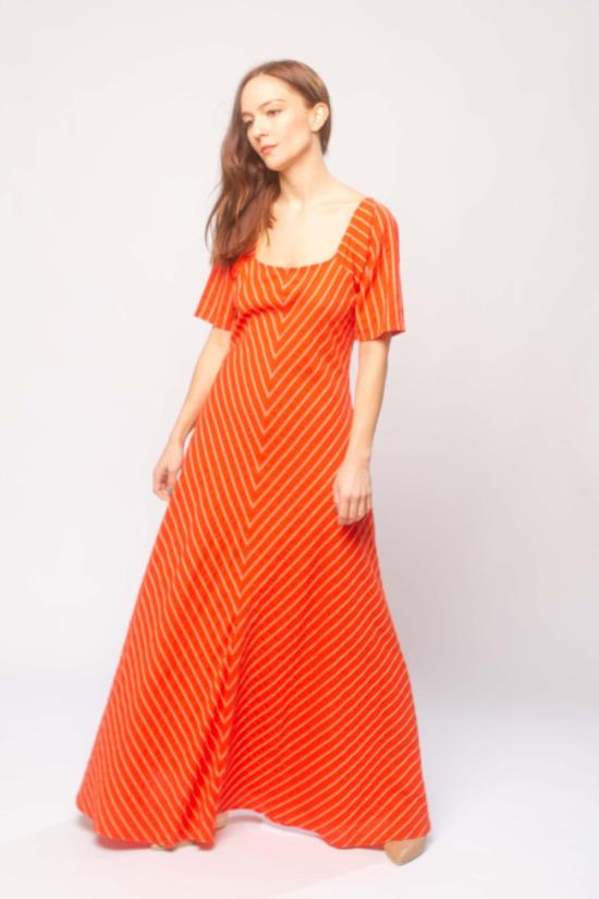  에이스 앤 지그 롱 원피스 제이미 드레스 쁘띠푸르 - ACE & JIG