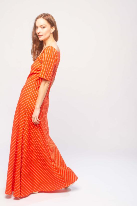  에이스 앤 지그 롱 원피스 제이미 드레스 쁘띠푸르 - ACE & JIG